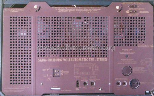 Freiburg Vollautomatic 125-Stereo; SABA; Villingen (ID = 320793) Radio