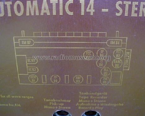 Freiburg Vollautomatic 14 Stereo; SABA; Villingen (ID = 419614) Radio