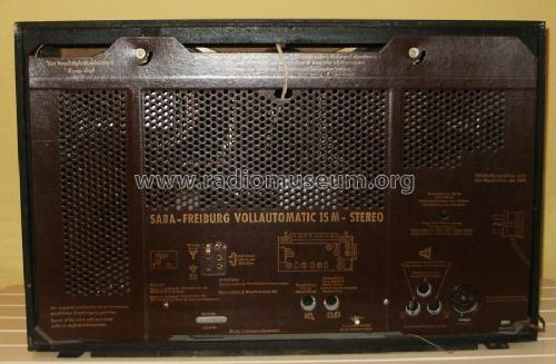 Freiburg Vollautomatic 15M Stereo; SABA; Villingen (ID = 164651) Radio