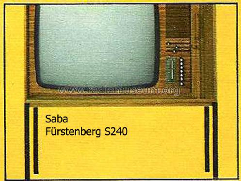 Fürstenberg S240 automatic F; SABA; Villingen (ID = 820904) Télévision