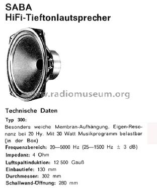 HiFi-Lautsprecherbox III ; SABA; Villingen (ID = 2367387) Parleur