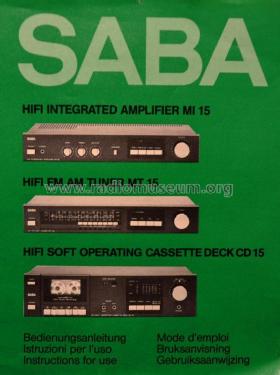 HiFi Soft Operating Cassette Deck CD 15; SABA; Villingen (ID = 1776825) R-Player