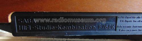 HiFi-Studio-Kombination 8760K; SABA; Villingen (ID = 2293317) Radio