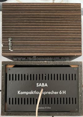 Kompaktlautsprecher 6 H; SABA; Villingen (ID = 3027895) Speaker-P