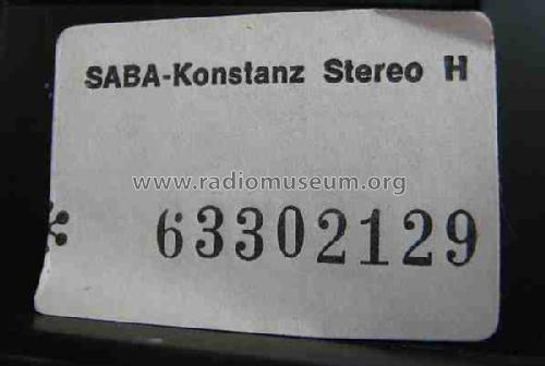 Konstanz Stereo automatic H Mod. KN-H; SABA; Villingen (ID = 484317) Radio