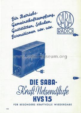 KVS15; SABA; Villingen (ID = 2337123) Ampl/Mixer