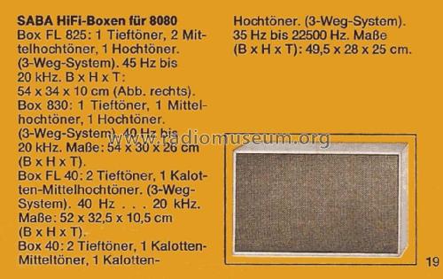 Lautsprecher Box FL 40 L; SABA; Villingen (ID = 2842960) Speaker-P