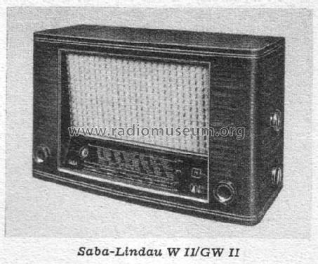 Lindau GW II ; SABA; Villingen (ID = 21465) Radio