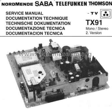 M3716VT Ch= TX91; SABA; Villingen (ID = 2076498) Television