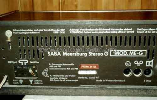 Meersburg Stereo G Mod. ME-G; SABA; Villingen (ID = 446335) Radio
