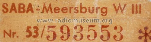 Meersburg W III ; SABA; Villingen (ID = 1322377) Radio