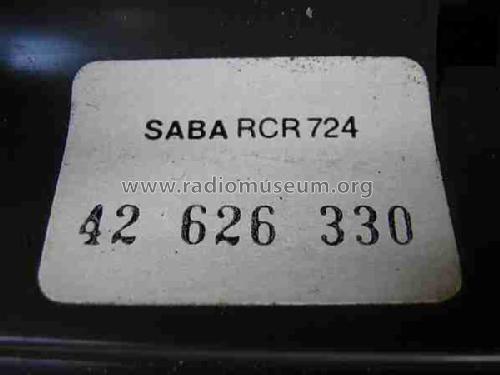 Radio-Recorder RCR 724; SABA; Villingen (ID = 467308) Radio