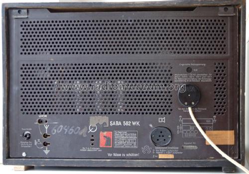 S-582WK 582WK; SABA; Villingen (ID = 3096390) Radio