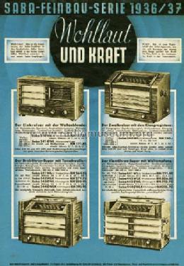 Saba S-442WLK 442WLK; SABA; Villingen (ID = 711) Radio