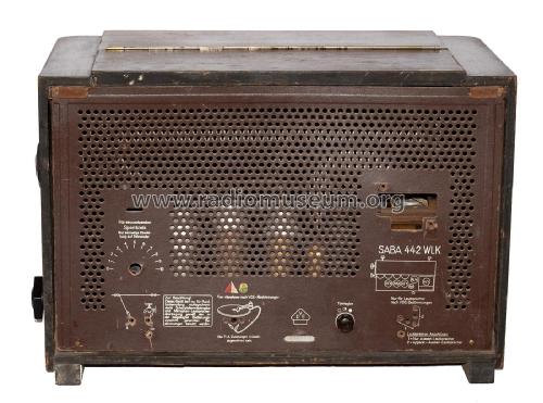 Saba S-442WLK 442WLK; SABA; Villingen (ID = 2919444) Radio