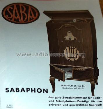 Sabaphon SE; SABA; Villingen (ID = 2161779) Radio