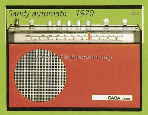 Sandy Automatic F; SABA; Villingen (ID = 744) Radio