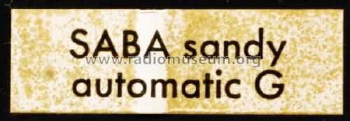 Sandy Automatic G; SABA; Villingen (ID = 2692423) Radio