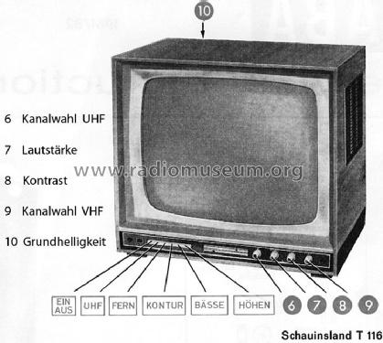 Schauinsland T116 Vollautomatic; SABA; Villingen (ID = 700845) Television