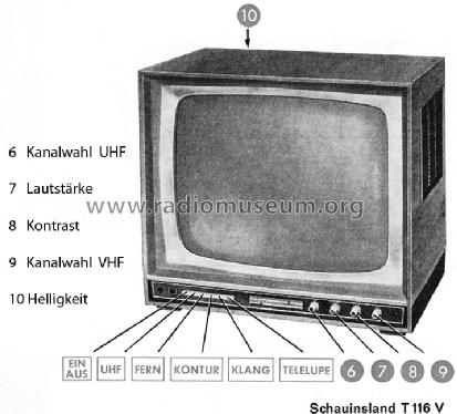 Schauinsland T116V Vollautomatic; SABA; Villingen (ID = 700416) Television