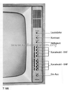 Schauinsland T195 automatic; SABA; Villingen (ID = 696496) Televisión