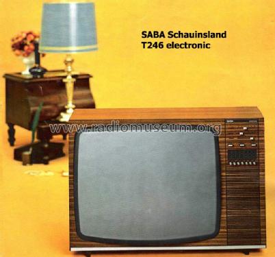 Schauinsland T246 electronic F; SABA; Villingen (ID = 821815) Television