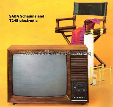 Schauinsland T248 electronic G; SABA; Villingen (ID = 821812) Television