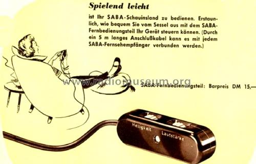 Schauinsland T644 Spezial; SABA; Villingen (ID = 2900462) Television