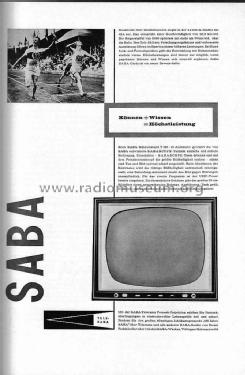 Schauinsland T 125-15 Automatic; SABA; Villingen (ID = 1069041) Television