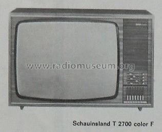 Schauinsland T 2700 color F; SABA; Villingen (ID = 1765037) Television