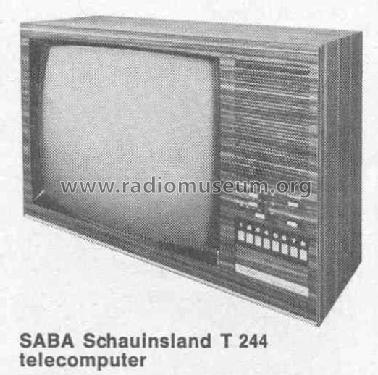 Schauinsland Telecomputer T 244; SABA; Villingen (ID = 445411) Television