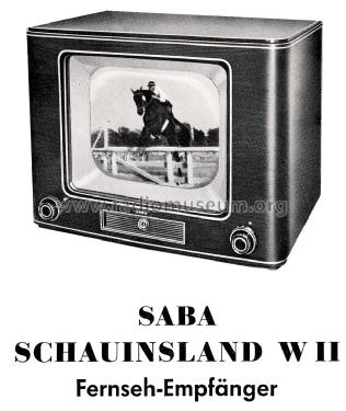Schauinsland W II ; SABA; Villingen (ID = 2539679) Televisore
