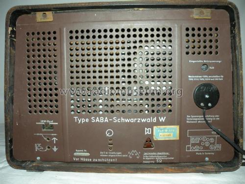 Schwarzwald W; SABA; Villingen (ID = 2205675) Radio