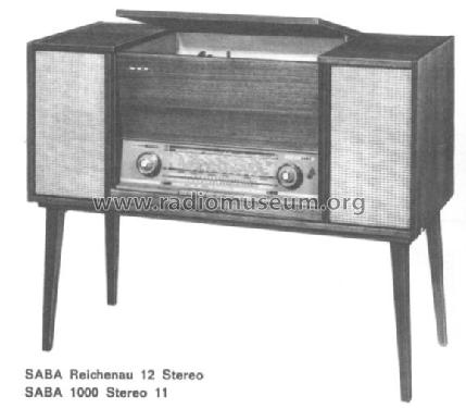 1000 Stereo 11; SABA; Villingen (ID = 23561) Radio