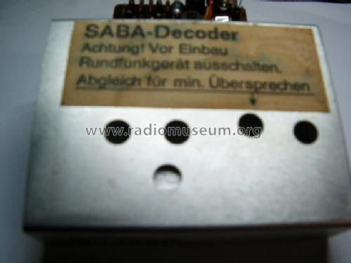 Stereo-Decoder E16 US16 EI16 UI16; SABA; Villingen (ID = 1657415) mod-past25