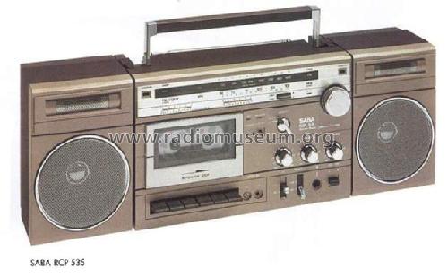 Stereo Radio Cassette Portable RCP 535; SABA; Villingen (ID = 2841196) Radio