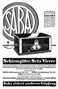 SWH4; SABA; Villingen (ID = 3112357) Radio