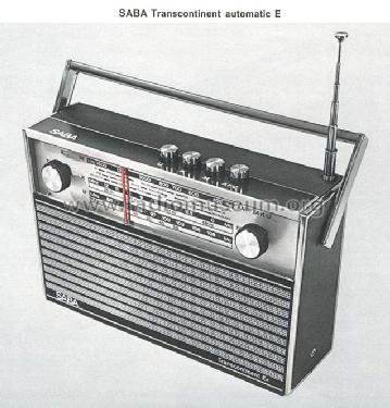 Transcontinent Automatic EK; SABA; Villingen (ID = 1077117) Radio