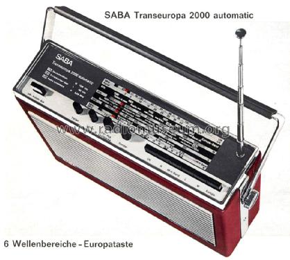 Transeuropa 2000 automatic E; SABA; Villingen (ID = 2266247) Radio