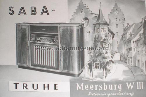 Truhe Meersburg WIII/10 ; SABA; Villingen (ID = 652429) Radio