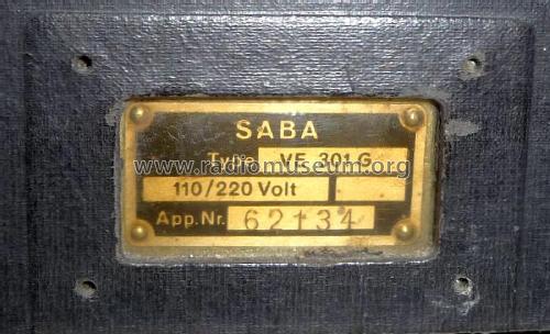 VE301G; SABA; Villingen (ID = 1787679) Radio