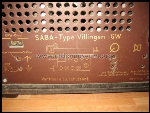 Villingen GW; SABA; Villingen (ID = 826985) Radio