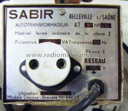 Autotransformateur AT-NP; SABIR S.A.B.I.R., (ID = 1887808) Power-S