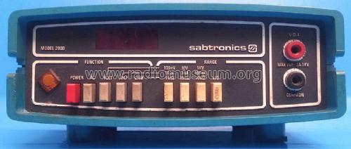 Digital Multimeter Model 2000; sabtronics inc;Tampa (ID = 2250220) Equipment