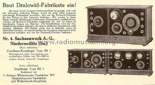 Eswe Widerstandsverstärker WV; Sachsenwerk bis 1945 (ID = 854725) Ampl/Mixer