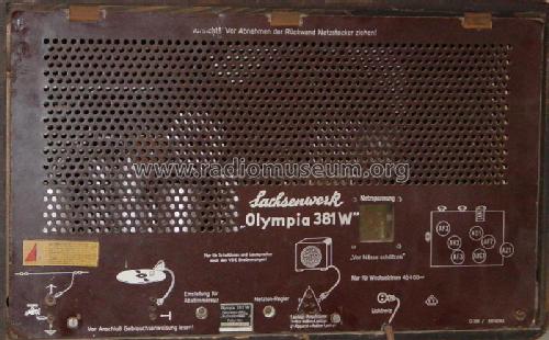 Olympia 381W; Sachsenwerk bis 1945 (ID = 112843) Radio