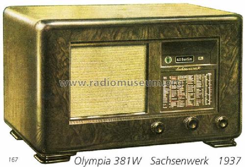 Olympia 381W; Sachsenwerk bis 1945 (ID = 765) Radio