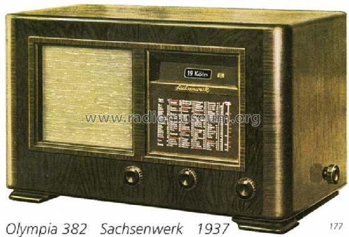 Olympia 382GW; Sachsenwerk bis 1945 (ID = 766) Radio