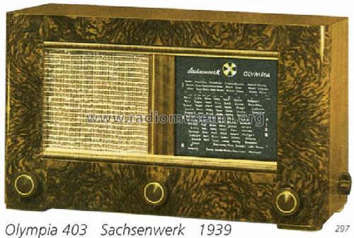 Olympia 403GWK; Sachsenwerk bis 1945 (ID = 778) Radio