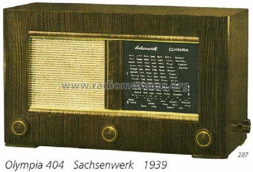 Olympia 404GW; Sachsenwerk bis 1945 (ID = 777) Radio